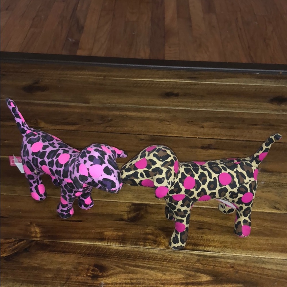 2 Victoria secret PINK mini dogs